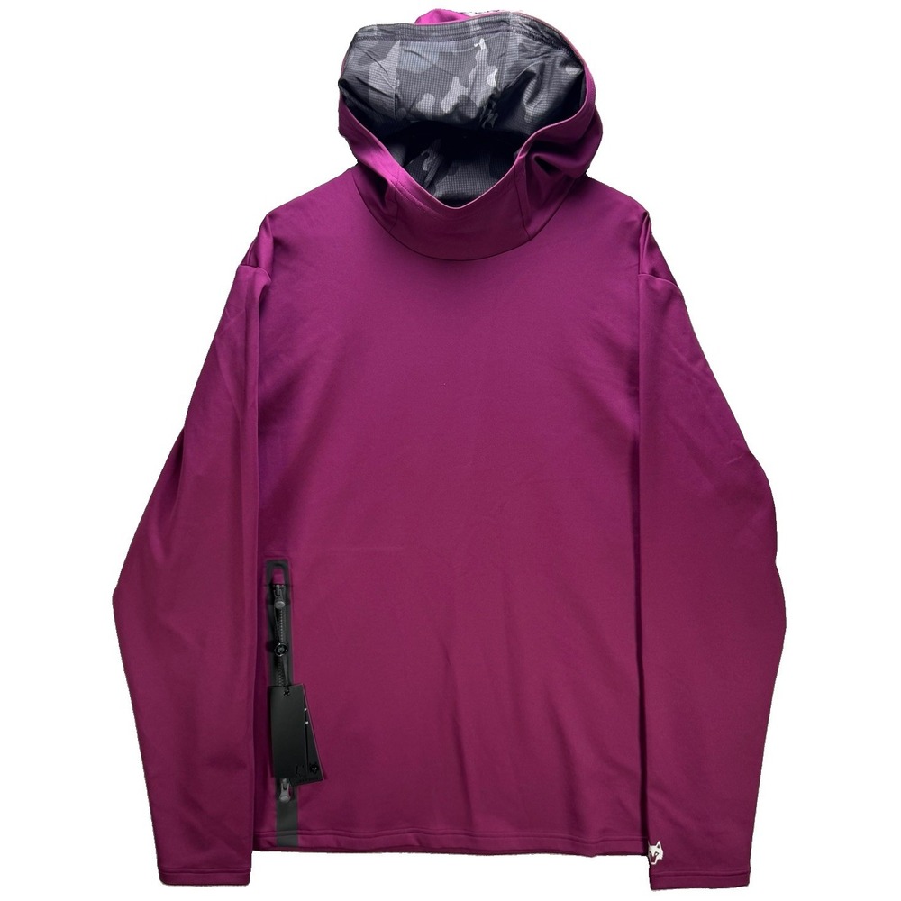 Greyson Golf Hoodie Mens 2XL Maroon Cokato Lightweight Zip Pocket Stretch NWT